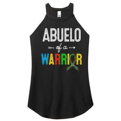 Abuelo Of A Warrior Autism Awareness Support Women’s Perfect Tri Rocker Tank