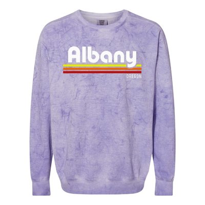 Albany Oregon Colorblast Crewneck Sweatshirt