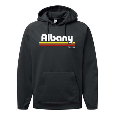 Albany Oregon Performance Fleece Hoodie