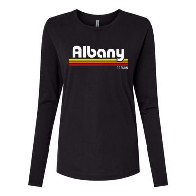 Albany Oregon Womens Cotton Relaxed Long Sleeve T-Shirt