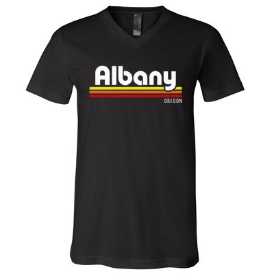 Albany Oregon V-Neck T-Shirt