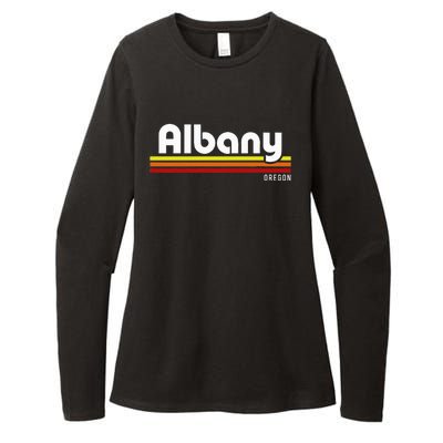 Albany Oregon Womens CVC Long Sleeve Shirt