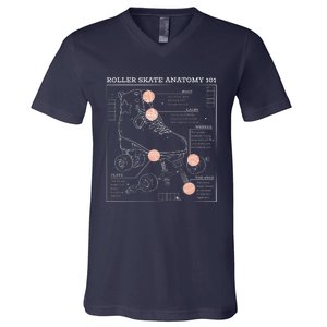 Anatomy Of A Roller Skate V-Neck T-Shirt