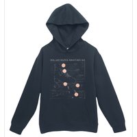 Anatomy Of A Roller Skate Urban Pullover Hoodie