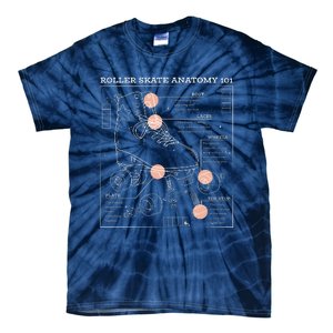 Anatomy Of A Roller Skate Tie-Dye T-Shirt