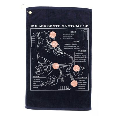Anatomy Of A Roller Skate Golf Towel