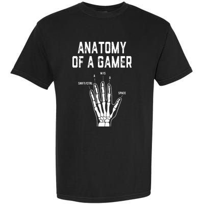 Anatomy of a Gamer Hand Skeleton For Video Games Players Garment-Dyed Heavyweight T-Shirt