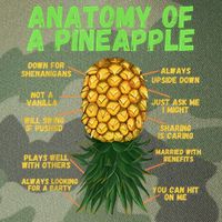 Anatomy Of A Pineapple Funny Upside Down Pineapple Legacy Tie Dye Trucker Hat