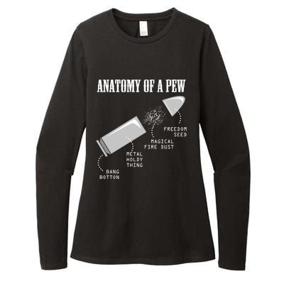 Anatomy Of A Pew Funny Weapon Gun Bulletcute Giftproof Gun Lover Gift Womens CVC Long Sleeve Shirt