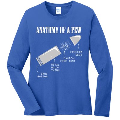 Anatomy Of A Pew Funny Weapon Gun Bulletcute Giftproof Gun Lover Gift Ladies Long Sleeve Shirt