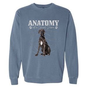 Anatomy Of A Great Dane Funny Cute Dog Mom Dad Garment-Dyed Sweatshirt