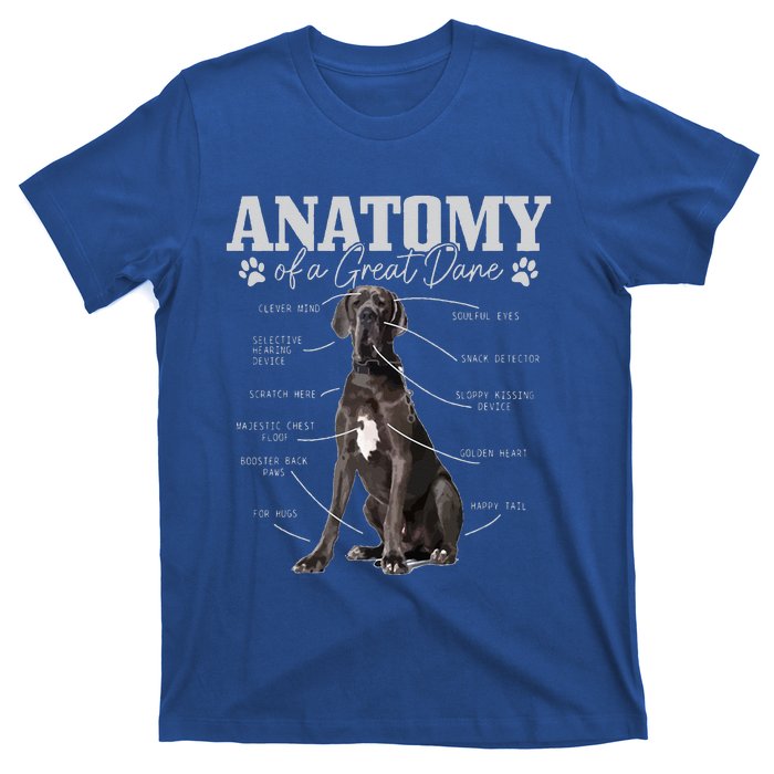 Anatomy Of A Great Dane Funny Cute Dog Mom Dad T-Shirt