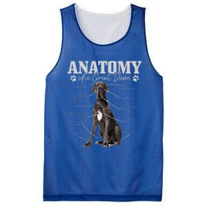 Anatomy Of A Great Dane Funny Cute Dog Mom Dad Mesh Reversible Basketball Jersey Tank