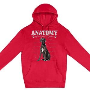 Anatomy Of A Great Dane Funny Cute Dog Mom Dad Premium Pullover Hoodie