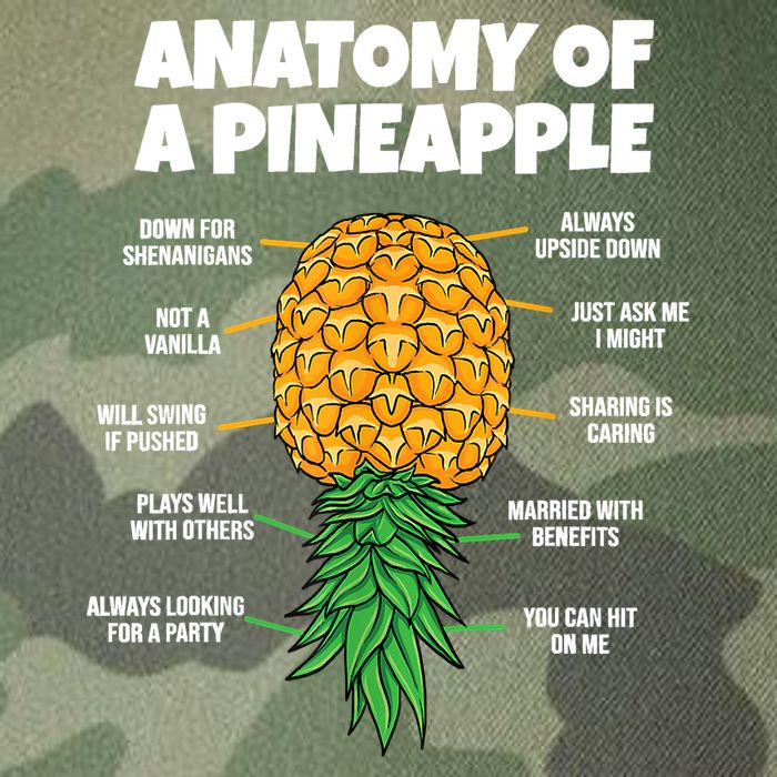 Anatomy Of A Pineapple Swinger Funny Upside Down Pineapple Legacy Tie Dye Trucker Hat