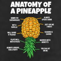 Anatomy Of A Pineapple Swinger Funny Upside Down Pineapple Cool Comfort Performance Bucket Hat