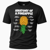 Anatomy Of A Pineapple Swinger Funny Upside Down Pineapple Cooling Performance Crew T-Shirt