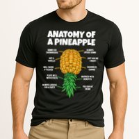 Anatomy Of A Pineapple Swinger Funny Upside Down Pineapple Cooling Performance Crew T-Shirt