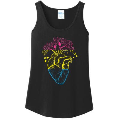 Anatomy Of A Pansexual Heart Pan Pride Anatomical LGBT Ladies Essential Tank