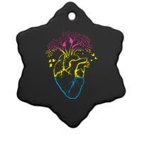 Anatomy Of A Pansexual Heart Pan Pride Anatomical LGBT Ceramic Star Ornament