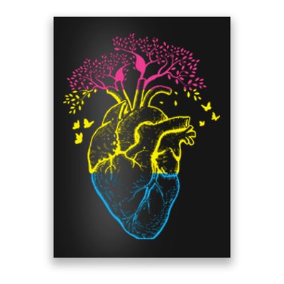 Anatomy Of A Pansexual Heart Pan Pride Anatomical LGBT Poster