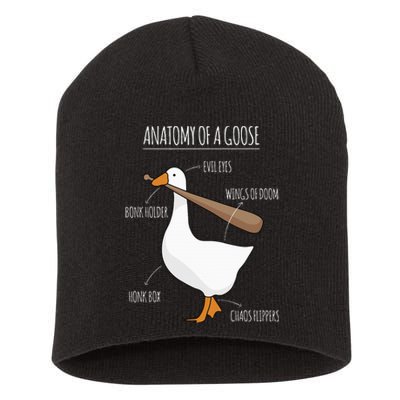 Anatomy Of A Goose Meme Short Acrylic Beanie