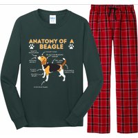 Anatomy Of A Beagle Funny Beagle Dog Lover Pet Owner Long Sleeve Pajama Set