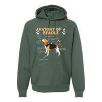 Anatomy Of A Beagle Funny Beagle Dog Lover Pet Owner Premium Hoodie