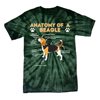 Anatomy Of A Beagle Funny Beagle Dog Lover Pet Owner Tie-Dye T-Shirt