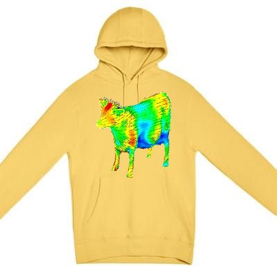 Aerodynamics Of A Cow Cow Physics Science Engineering Meme Heatmap Premium Pullover Hoodie