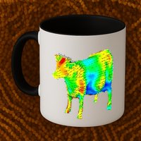 Aerodynamics Of A Cow Cow Physics Science Engineering Meme Heatmap Mug