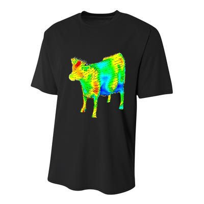 Aerodynamics Of A Cow Cow Physics Science Engineering Meme Heatmap Youth Performance Sprint T-Shirt