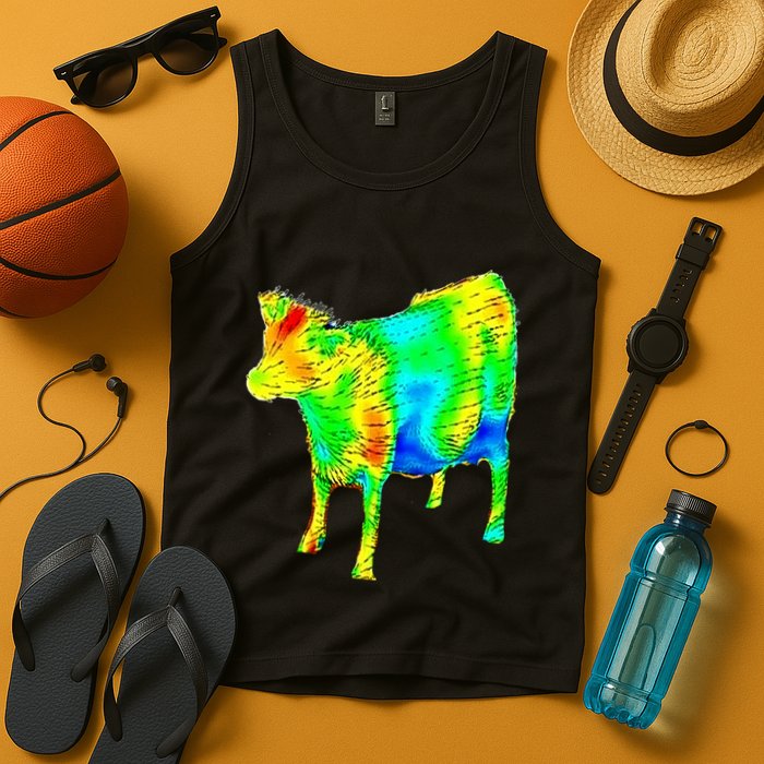 Aerodynamics Of A Cow Cow Physics Science Engineering Meme Heatmap Tank Top