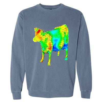 Aerodynamics Of A Cow Cow Physics Science Engineering Meme Heatmap Garment-Dyed Sweatshirt