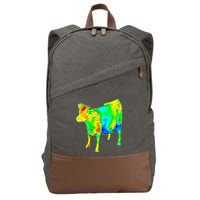 Aerodynamics Of A Cow Cow Physics Science Engineering Meme Heatmap Cotton Canvas Backpack