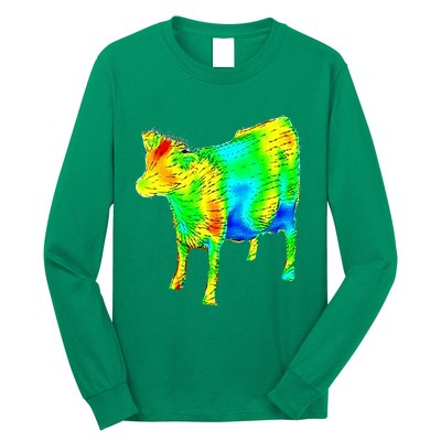 Aerodynamics Of A Cow Cow Physics Science Engineering Meme Heatmap Long Sleeve Shirt