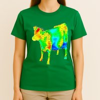 Aerodynamics Of A Cow Cow Physics Science Engineering Meme Heatmap T-Shirt