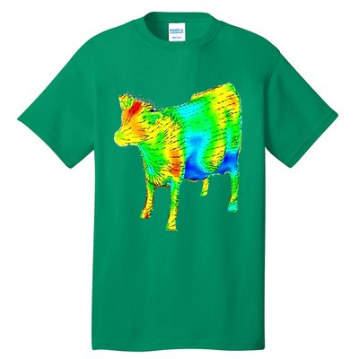 Aerodynamics Of A Cow Cow Physics Science Engineering Meme Heatmap Tall T-Shirt