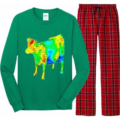 Aerodynamics Of A Cow Cow Physics Science Engineering Meme Heatmap Long Sleeve Pajama Set