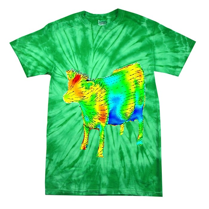 Aerodynamics Of A Cow Cow Physics Science Engineering Meme Heatmap Tie-Dye T-Shirt