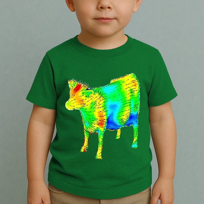Aerodynamics Of A Cow Cow Physics Science Engineering Meme Heatmap Toddler T-Shirt