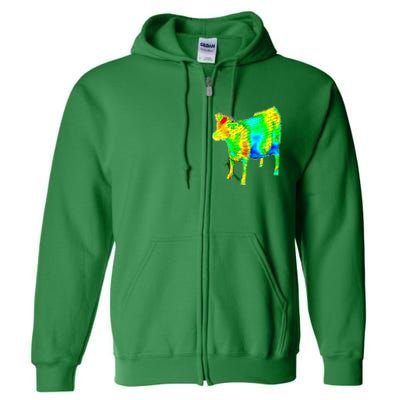 Aerodynamics Of A Cow Cow Physics Science Engineering Meme Heatmap Full Zip Hoodie