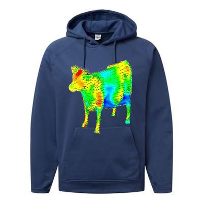 Aerodynamics Of A Cow Cow Physics Science Engineering Meme Heatmap Performance Fleece Hoodie