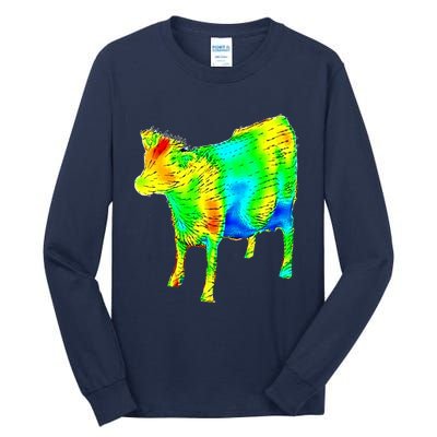 Aerodynamics Of A Cow Cow Physics Science Engineering Meme Heatmap Tall Long Sleeve T-Shirt