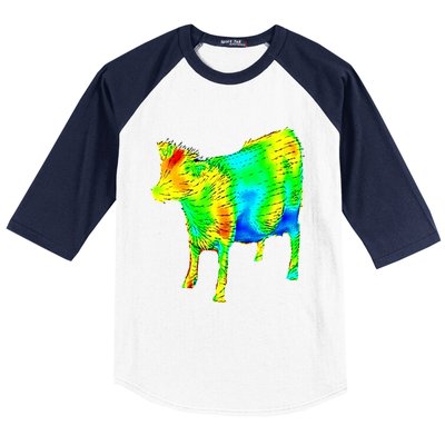 Aerodynamics Of A Cow Cow Physics Science Engineering Meme Heatmap Baseball Sleeve Shirt