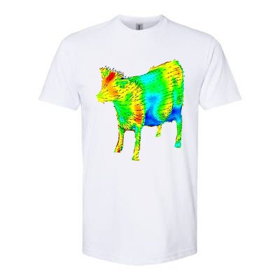 Aerodynamics Of A Cow Cow Physics Science Engineering Meme Heatmap Softstyle CVC T-Shirt