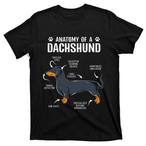 Anatomy Of A Dachshund Doxie Dog Puppy T-Shirt