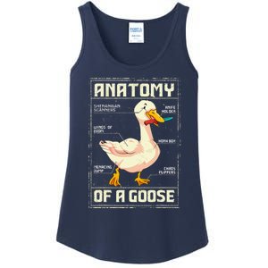 Anatomy Of A Goose Funny Goose Ladies Essential Tank