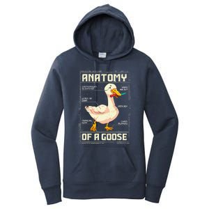 Anatomy Of A Goose Funny Goose Women's Pullover Hoodie