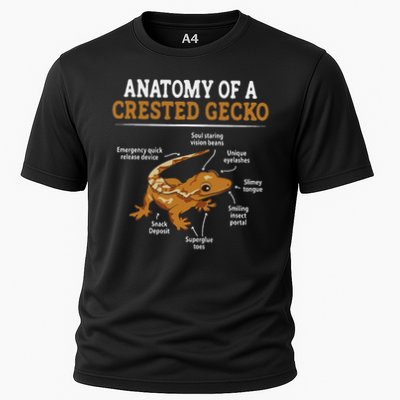 Anatomy Of A Crested Gecko, Eyelash Lizard Herpetologist Performance Shirt